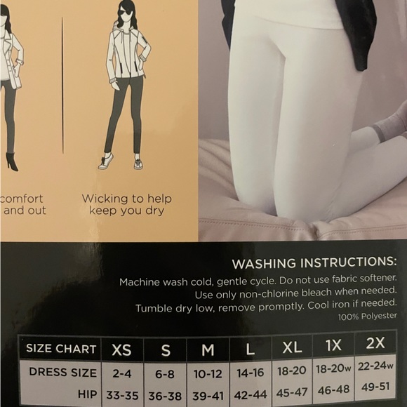 CuddlDuds ClimateSmart Leggings - Picture 2 of 3